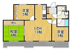 グランドヴィラ淀川 3LDKの間取図画像