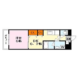ラディエマルタ 1DKの間取図画像