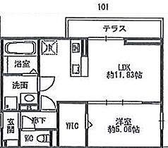 The　Bonds　北中小路  ｜ 滋賀県栗東市北中小路（賃貸アパート1LDK・1階・42.79㎡） その2