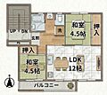 箕面粟生第2住宅7棟4階580万円