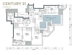 シティタワーグラン天王寺 4LDKの間取図画像