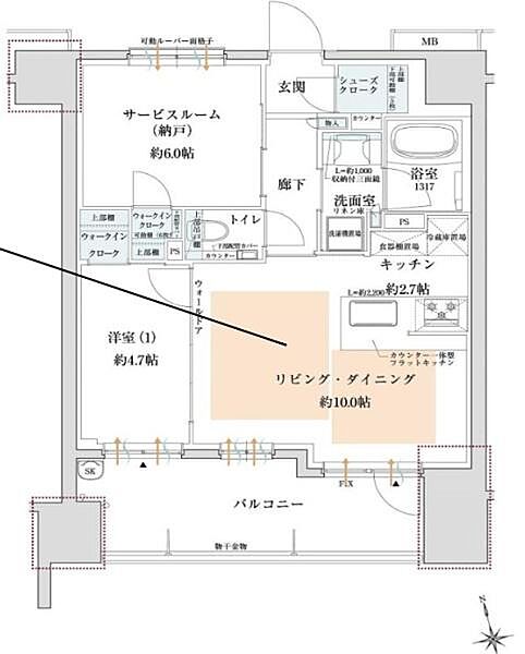 間取りを拡大表示