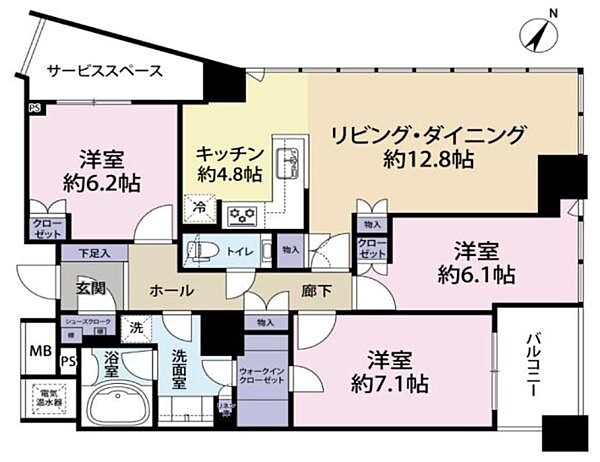 間取りを拡大表示