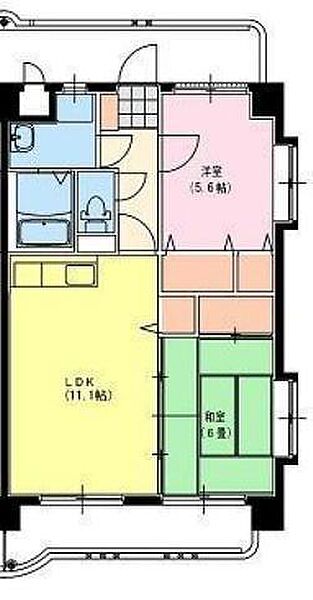 淀コーポ　III 406｜宮崎県宮崎市大塚町窪田(賃貸マンション2LDK・4階・54.00㎡)の写真 その2