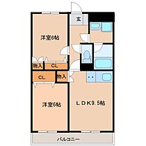 宮崎県宮崎市祇園２丁目（賃貸マンション2LDK・4階・53.03㎡） その2