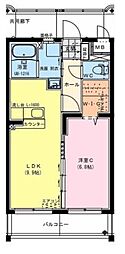 オリノ 1LDKの間取図画像
