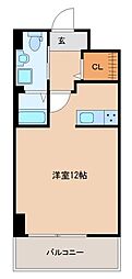 KoOlinaAoba ワンルームの間取図画像