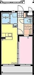 グランツモア 1LDKの間取図画像