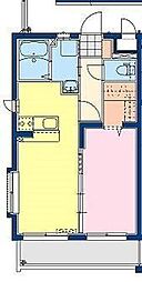 オスマンサス・T 1LDKの間取図画像