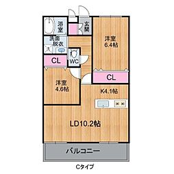 アルテマイスターイオ 2LDKの間取図画像