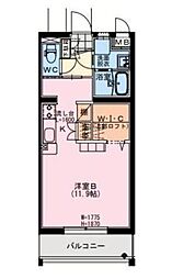 Revel 吉村 ワンルームの間取図画像