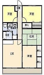 アドミラブールA 3SLDKの間取図画像