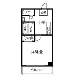 MG・コーポ神宮 1Kの間取図画像