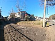 見晴らしの良い前面道路です！