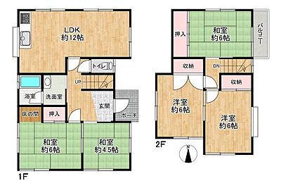 間取り:≪令和8年9月≫リフォーム済!5LDK♪ 間取り:≪令和8年9月≫リフォーム済!5LDK♪