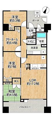 間取り ディアエスタ・ミオ別府ラフィナス 4階/-