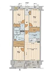アルファスマート女池上山 3LDKの間取図画像