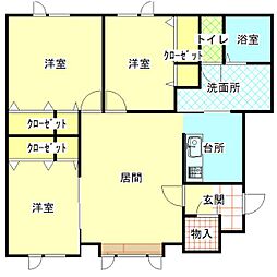 ポラリス2 3LDKの間取図画像
