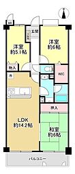 セレナ大和高田 3LDKの間取図画像