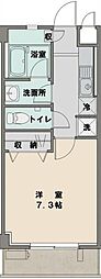 DJ研究学園 1Kの間取図画像