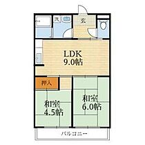 タウンハイツ穂積  ｜ 大阪府茨木市上穂積４丁目（賃貸マンション2LDK・3階・42.00㎡） その2