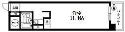コープ野村亀戸西棟 ワンルームの間取図画像
