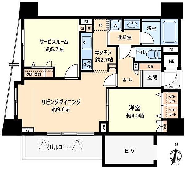 間取りを拡大表示