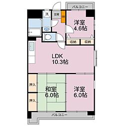 アムール春日公園 3LDKの間取図画像