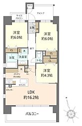ワコーレ姫路城巽テラス 3LDKの間取図画像