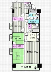 西葛西パークファミリア 4LDKの間取図画像