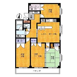 ビューロー・タカ 4LDKの間取図画像