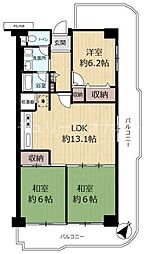 間取図画像 3LDK