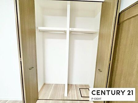 広めのクローゼットでたくさん収納できます!