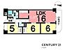 間取り：LDK16帖！収納豊富な間取り！