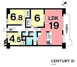ダイアパレス日進 3LDKの間取図画像