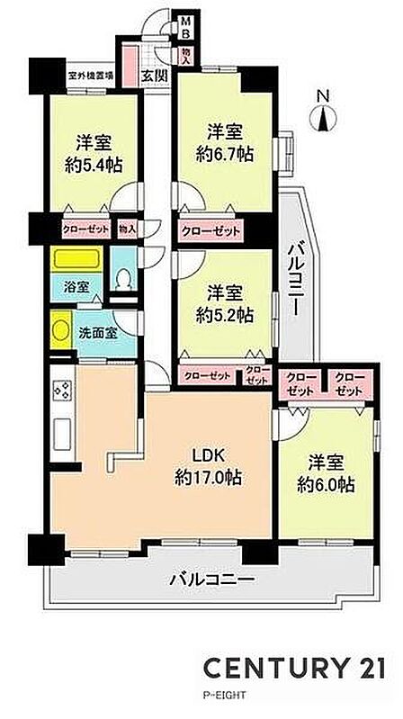 4LDK 間取り