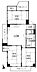 間取り：角部屋で3面バルコニー！1か所は陽当り良好な南向き！