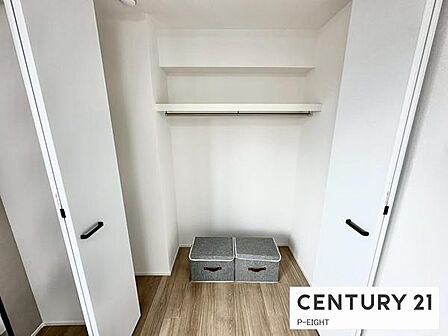 広めのクローゼットでたくさん収納できます!