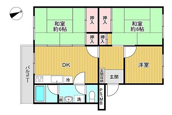 【間取り図】南...