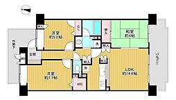 間取図画像 3LDK