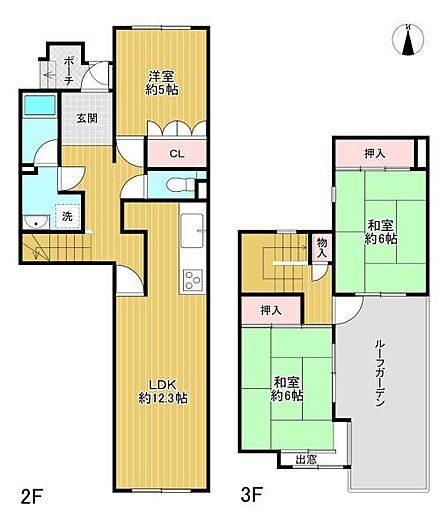 【間取り】南向き×収納豊富×3LDK
