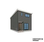 1号棟の外観パース画像になります♪重厚感のある外壁カラーになっております！