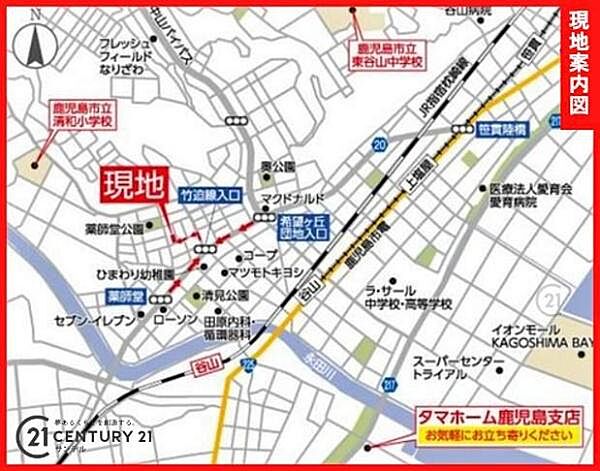 地図を拡大表示