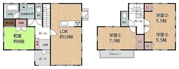 間取りを拡大表示