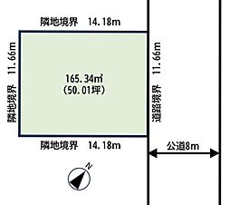 北海道江別市錦町48-4の土地画像