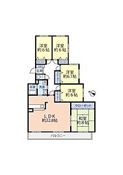 パレス藻南公園 5LDKの間取図画像