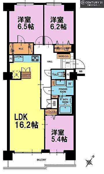 間取りを拡大表示