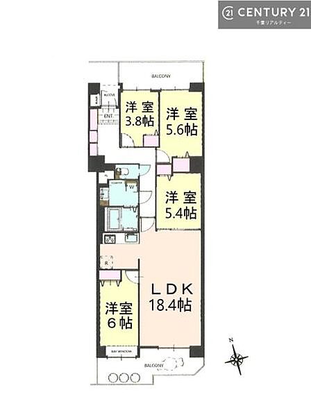 4LDK 間取り