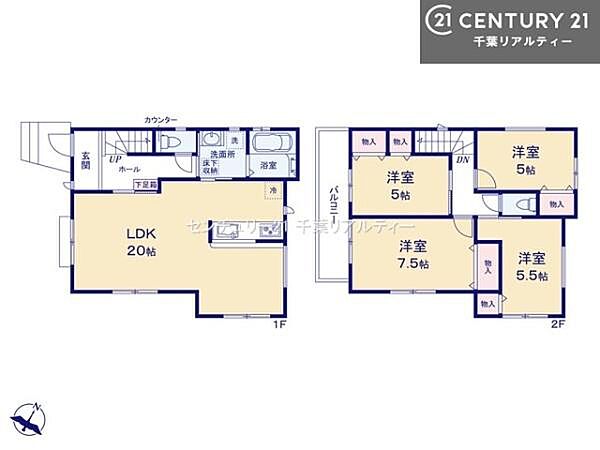 間取りを拡大表示