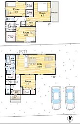 佐賀市新栄東2丁目1号地(鍋島駅)2階建